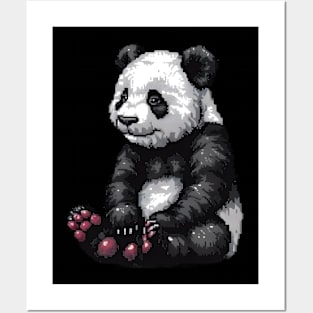 Pixelated Panda Artistry Posters and Art